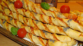 Pizza tyčinky z kynutého těsta