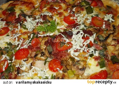 Blesková pizza z jogurtu (  kefíru )
