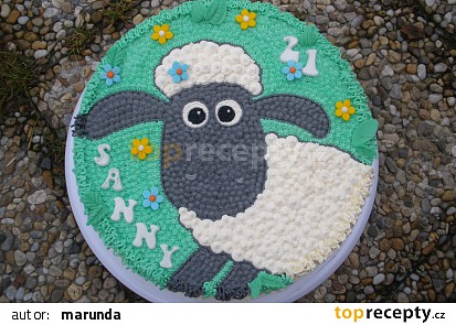 Dort ovečka Shaun - krémová