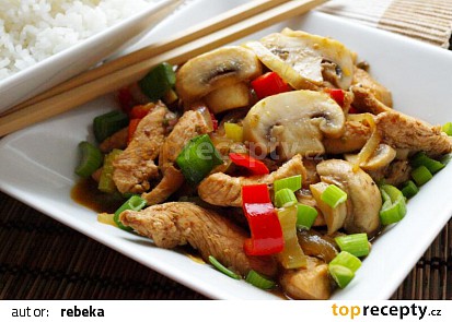 Jalapeňos nudličky z wokovy pánvičky