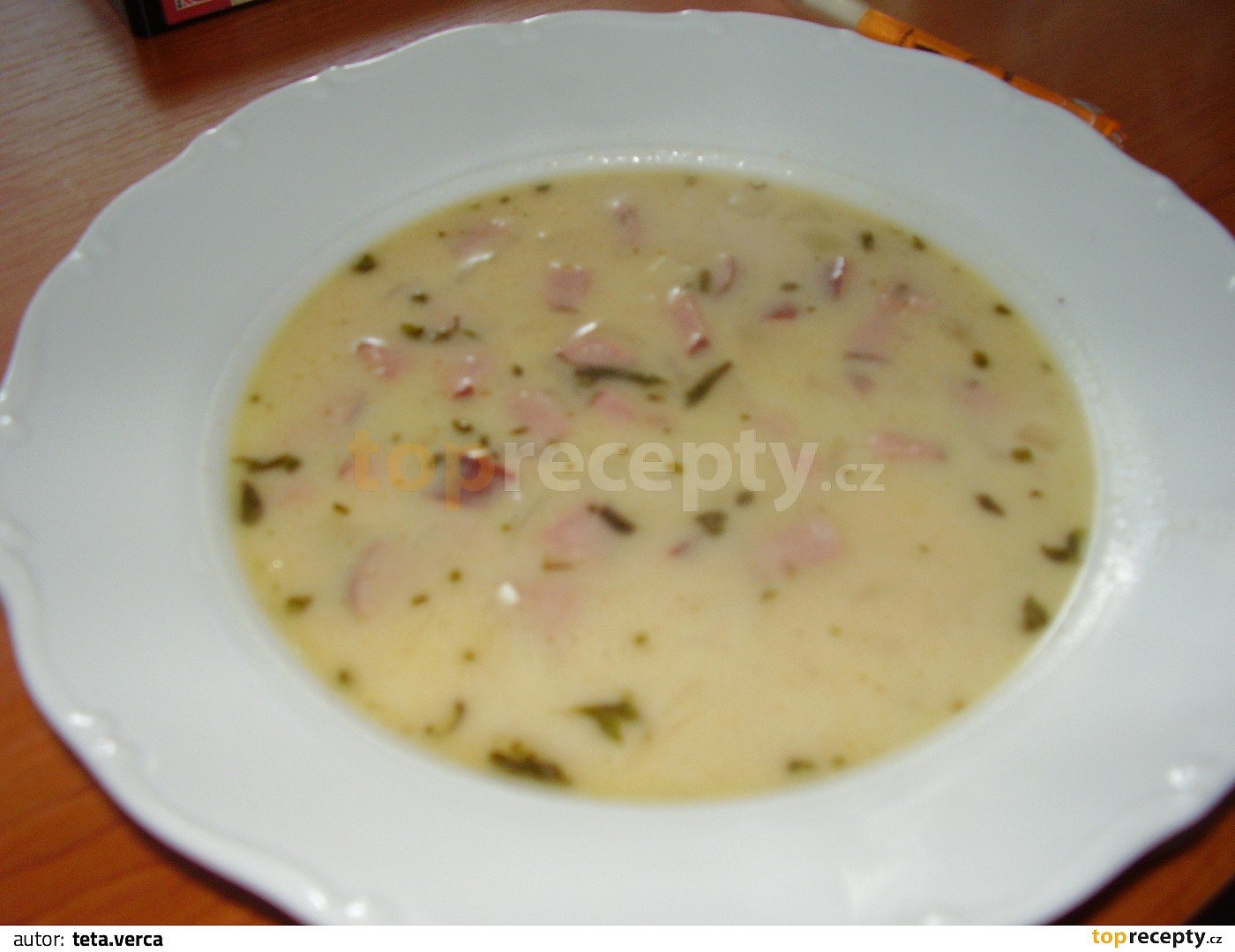 bílá fazolová polévka na kyselo zdrave