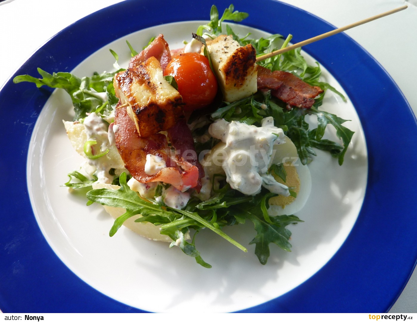 Grilovaný sýr Halloumi recept TopRecepty.cz