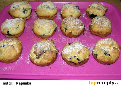 Hrníčkové borůvkové muffiny (bezlepkové)