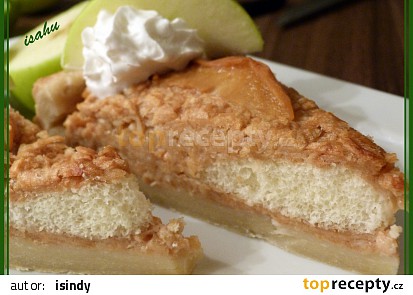 Listový jablkový koláč se zakysankou