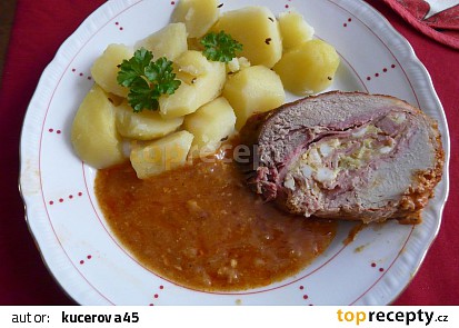 Vepřová roláda s vaječnou náplní
