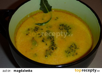 Voňavá mrkvová polévka s brokolicí