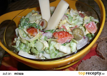 Zeleninový salát s Cottage