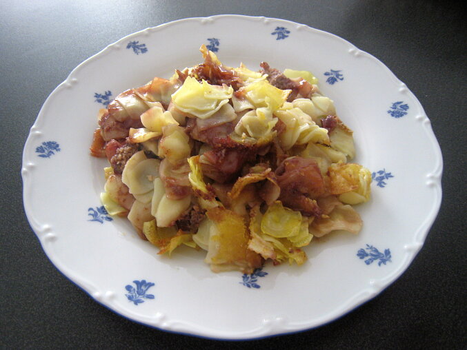 Sladké zapečené nudle