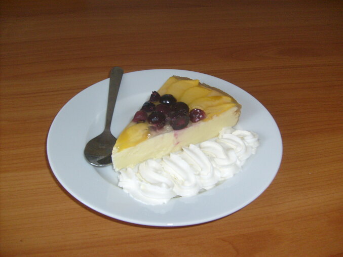Tvarohový dort bez mouky