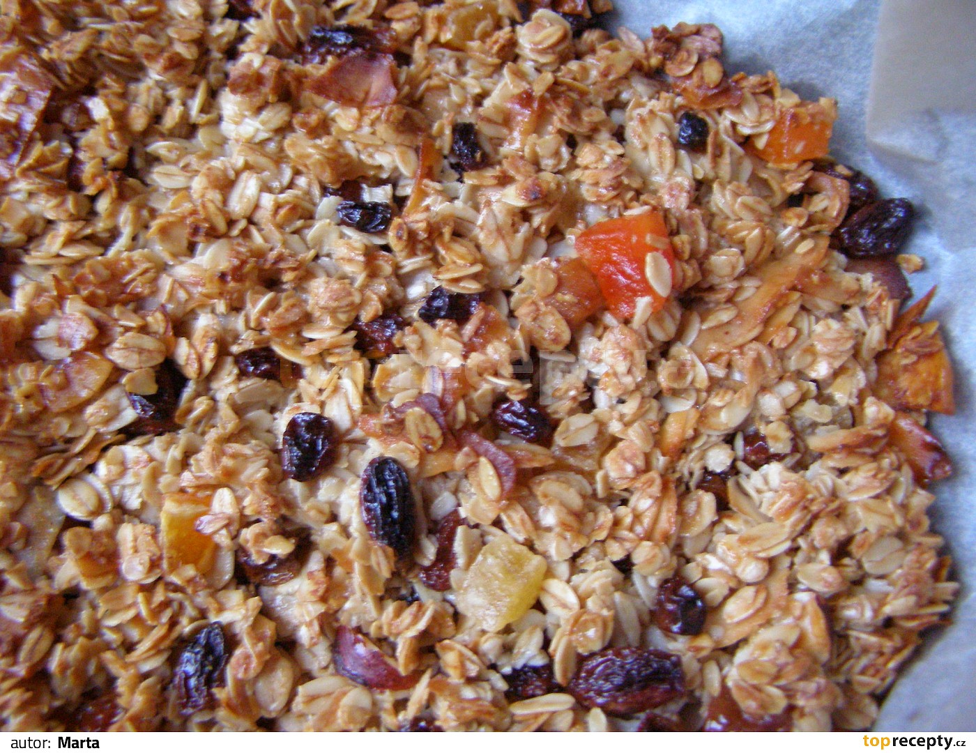 Domácí zapékané müsli recept TopRecepty.cz