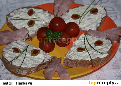 Česnekovo sýrová pomazánka