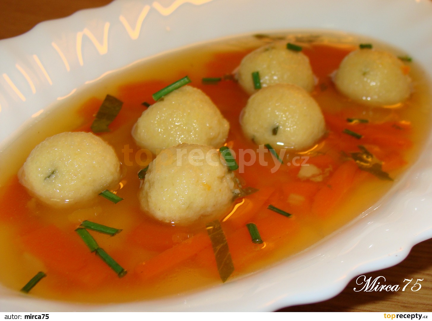 Kuskusové knedlíčky do polévky recept TopRecepty.cz