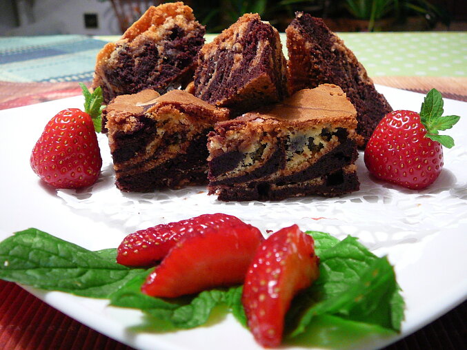 Mramorové brownies
