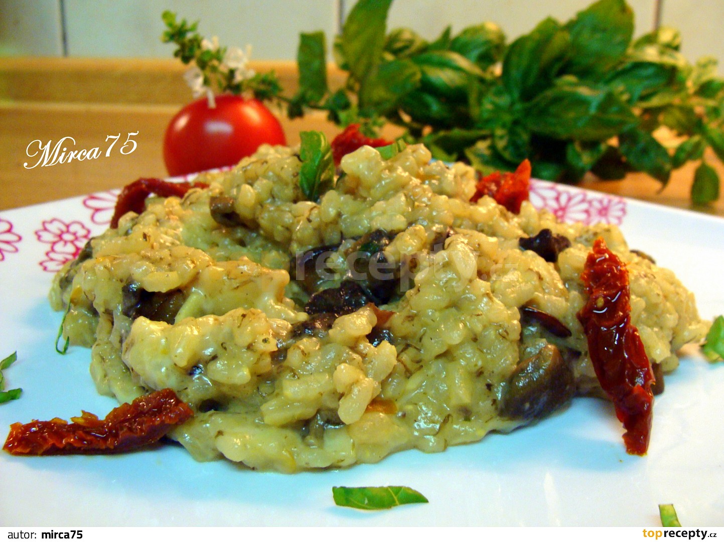 Houbové rizoto recept - TopRecepty.cz