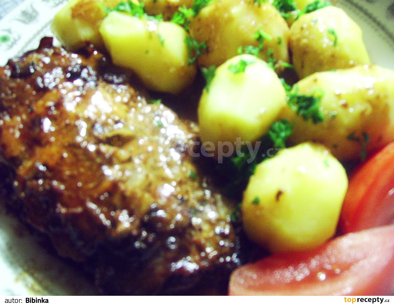 Vepřové steakové plátky v troubě recept - TopRecepty.cz
