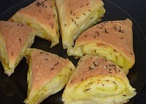 Česnekové trojúhelníčky