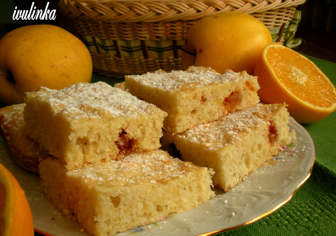 Jablkový koláč litý na plech