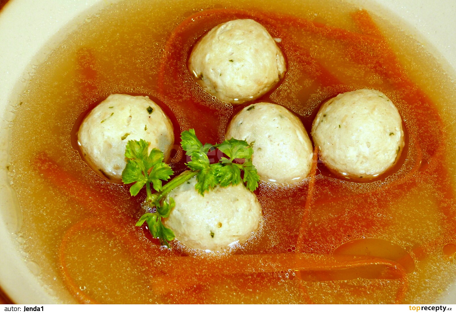 Hermelínové knedlíčky do polévky recept TopRecepty.cz