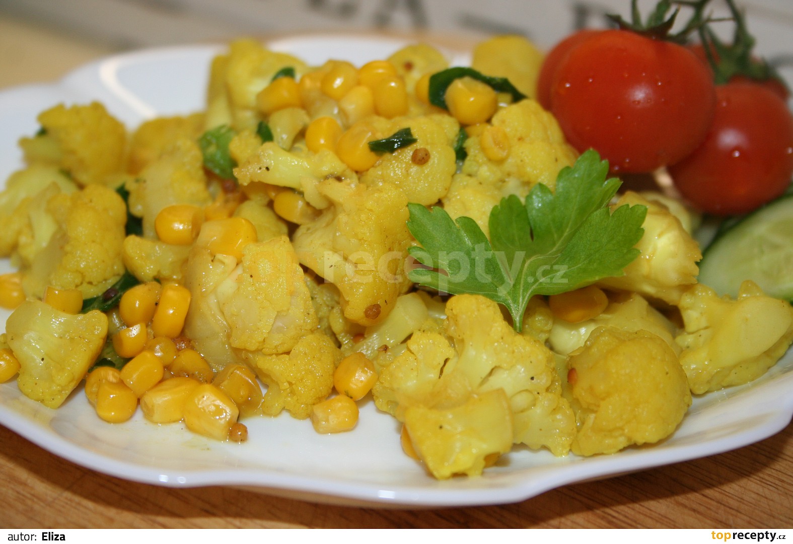 Dušený karfiol / květák recept TopRecepty.cz