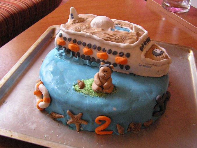 Narozeninový dort - loď