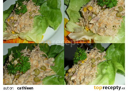 Salát z uzené makrely
