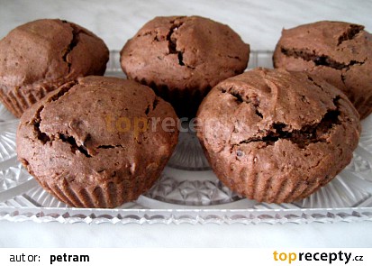 Čokoládové muffiny bez lepku, mléka a vajec