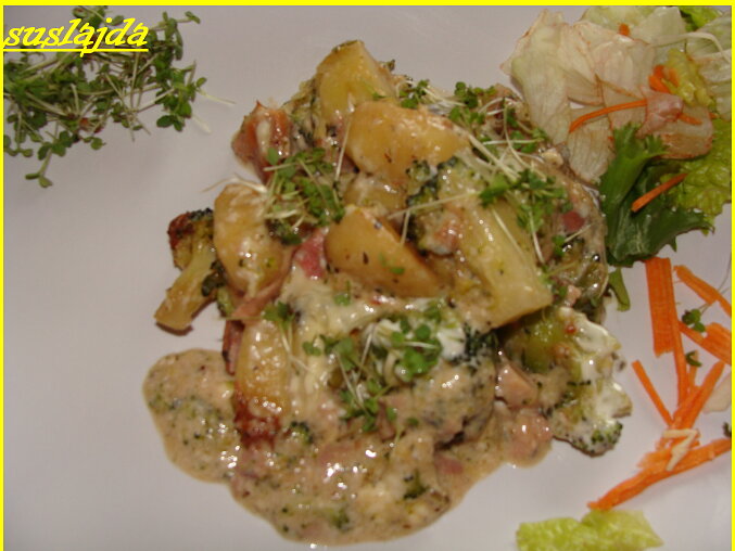 Zapečené gnocchi s brokolicí a sýrem