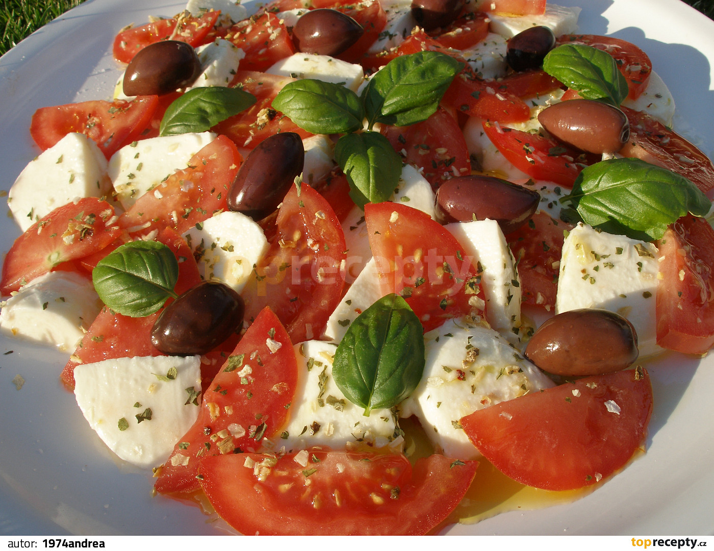 Caprese Salát recept - TopRecepty.cz
