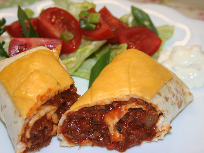 Hovězí burrito (tex-mex)