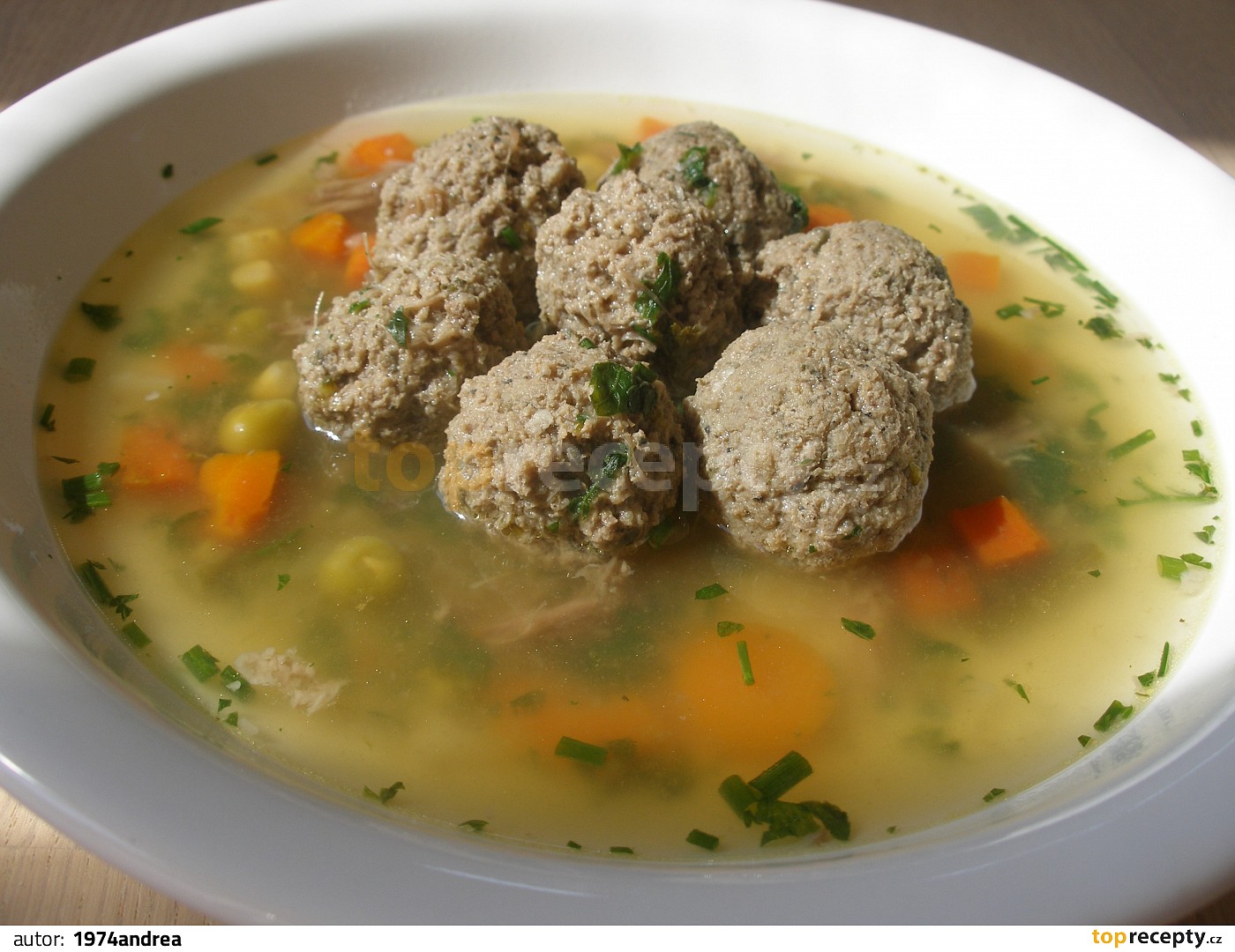 Játrovo hraškové knedlíčky do polévky recept TopRecepty.cz