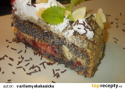 Makový dort - Mak- Mak - Makulenka   / bez mouky/