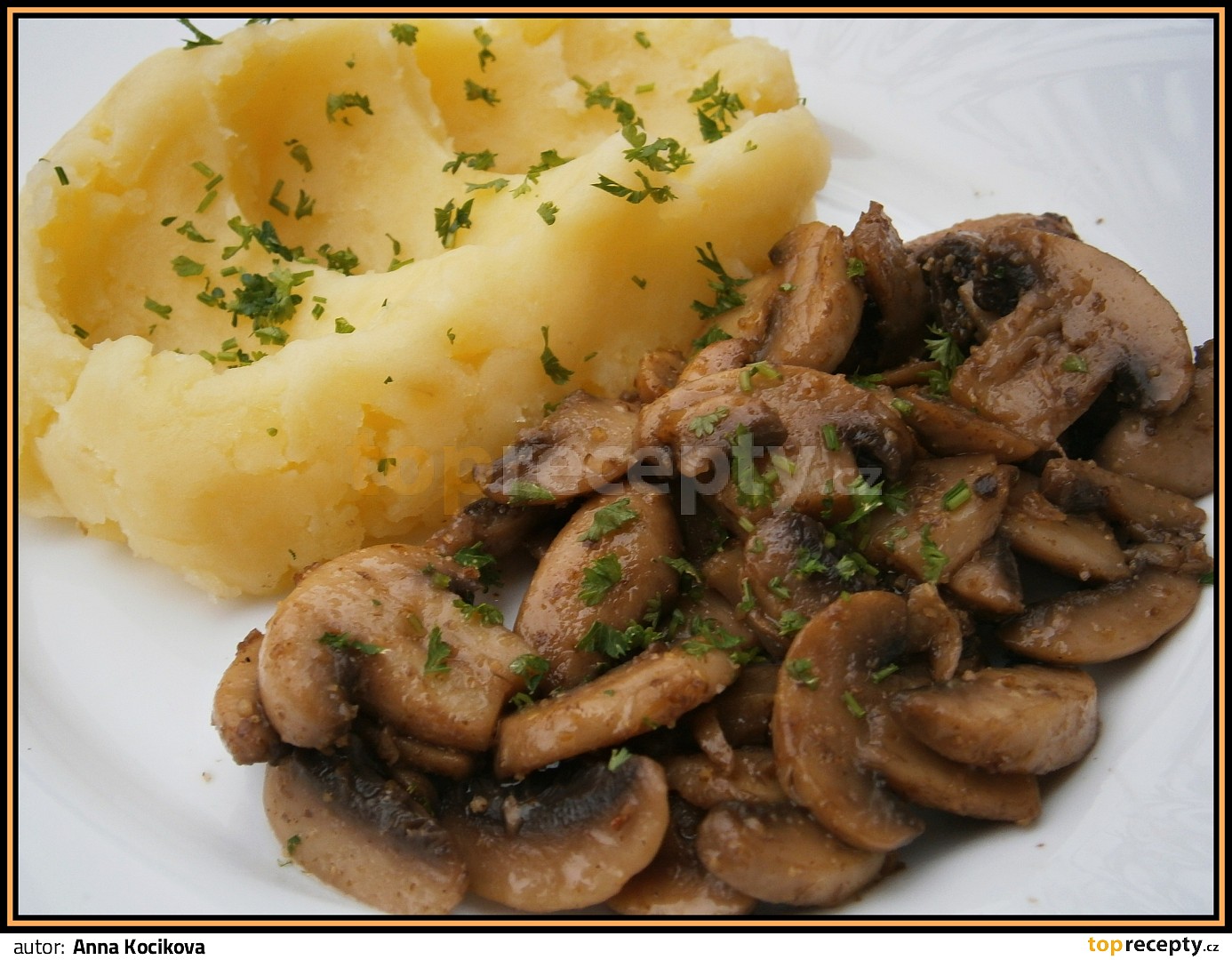 Žampióny snadno a rychle recept TopRecepty.cz