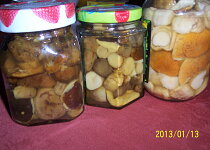 Houby ve slaném nálevu podle Marty