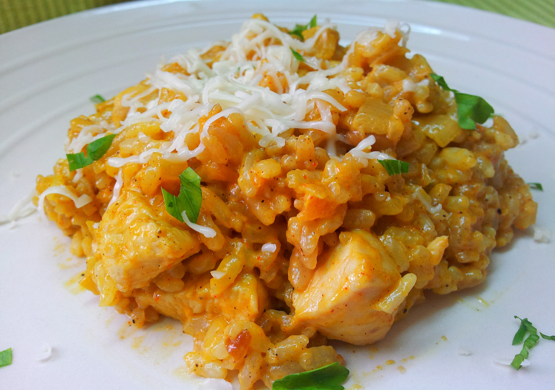 Smetanové rizoto s kari