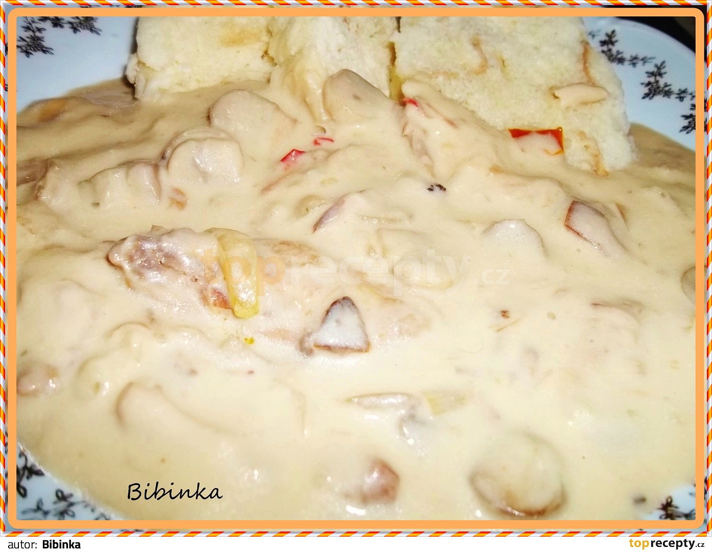 Chutná žampionová omáčka recept TopRecepty.cz