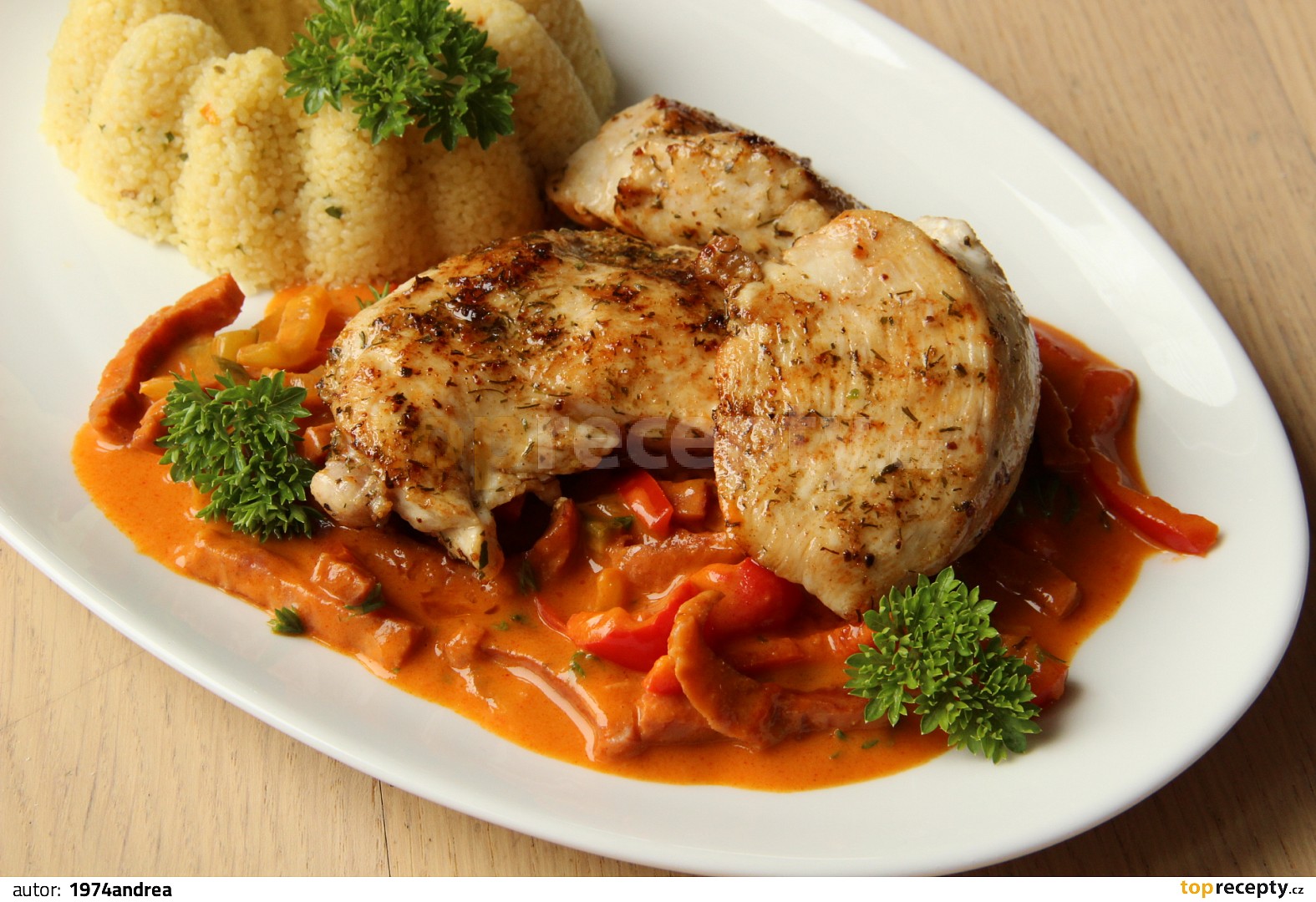 Pikantní papriková omáčka k minutkovým masům recept