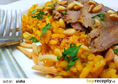 Hovězí s voňavou rýží po arabsku