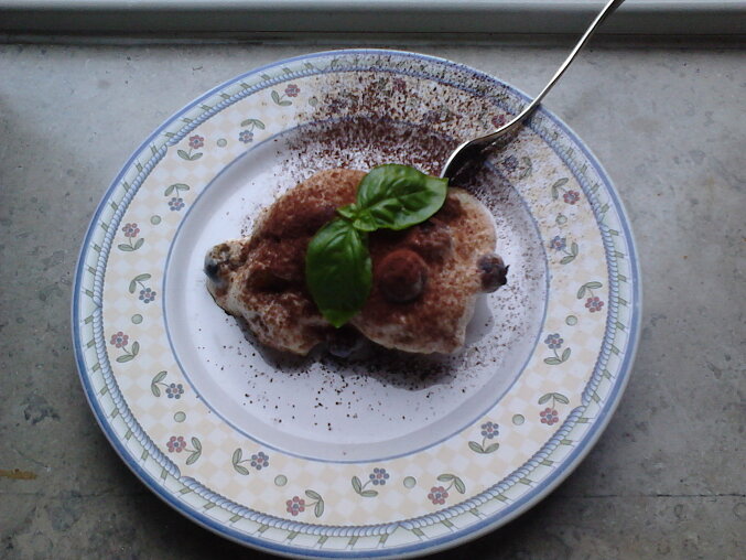 Rychle tiramisu s boruvkami