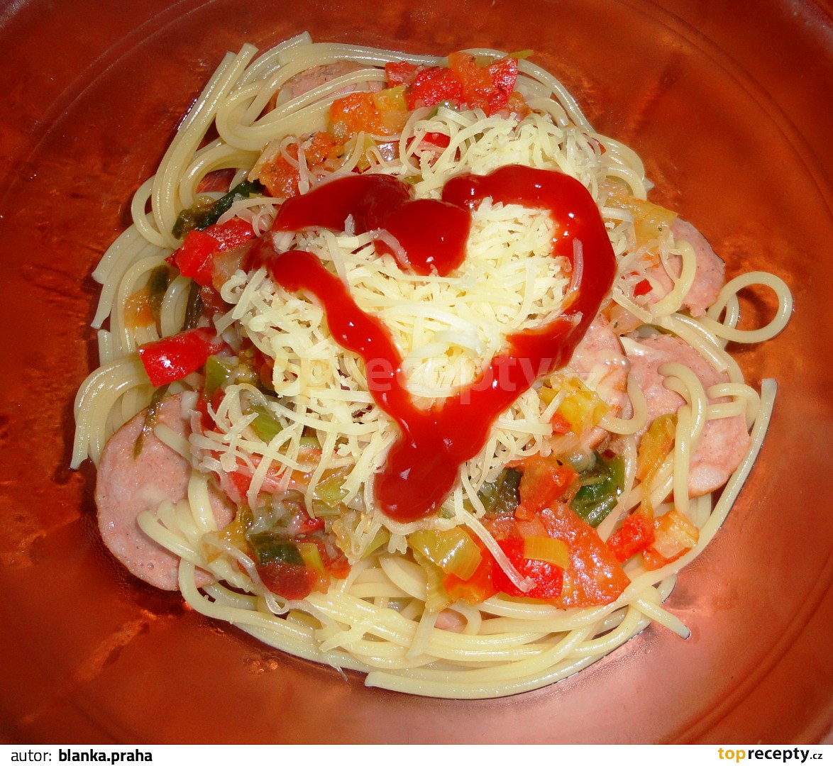 Špagety trochu jinak - nejen letní verze recept - TopRecepty.cz