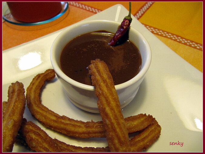 Churros s chilli čokoládou podle Dity P.