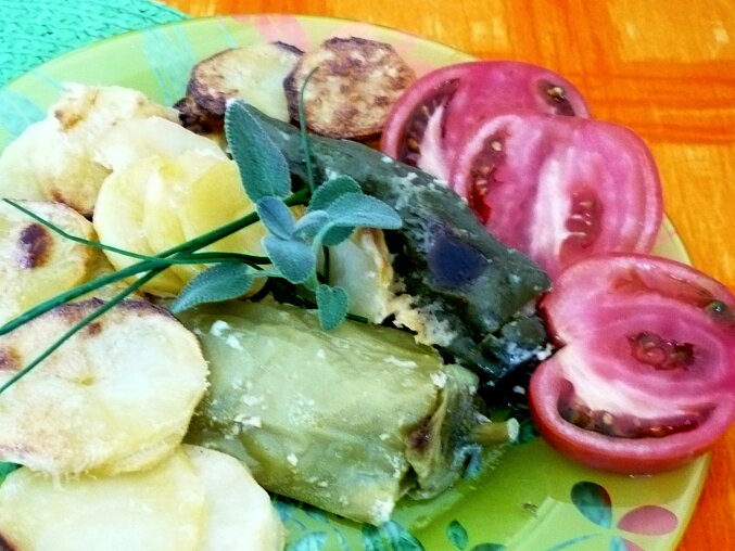 Zapékané papriky - kluci v akci