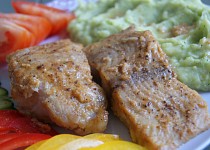 Sumeček africký s brokolicovou kaší