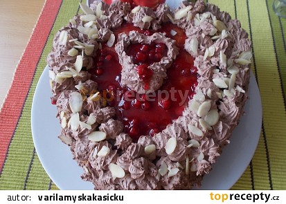 Valentýnské srdce - dortík