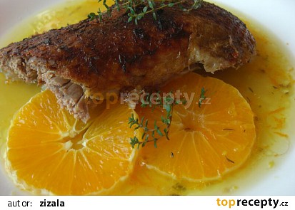 Lahůdková kachna na pomerančích