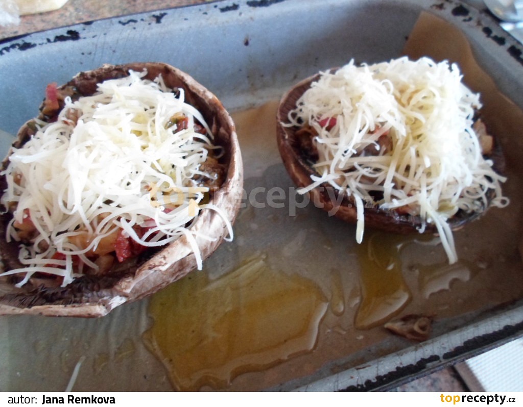Plněné portobello recept TopRecepty.cz