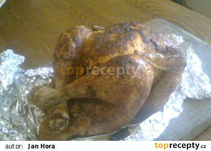 Pomalu pečené kuře