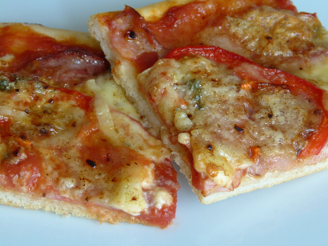 Pizza s loštickou příchutí