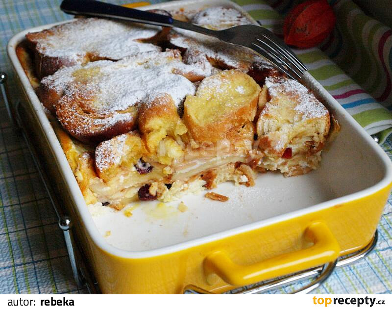 Žemlovka z vánočky recept TopRecepty.cz