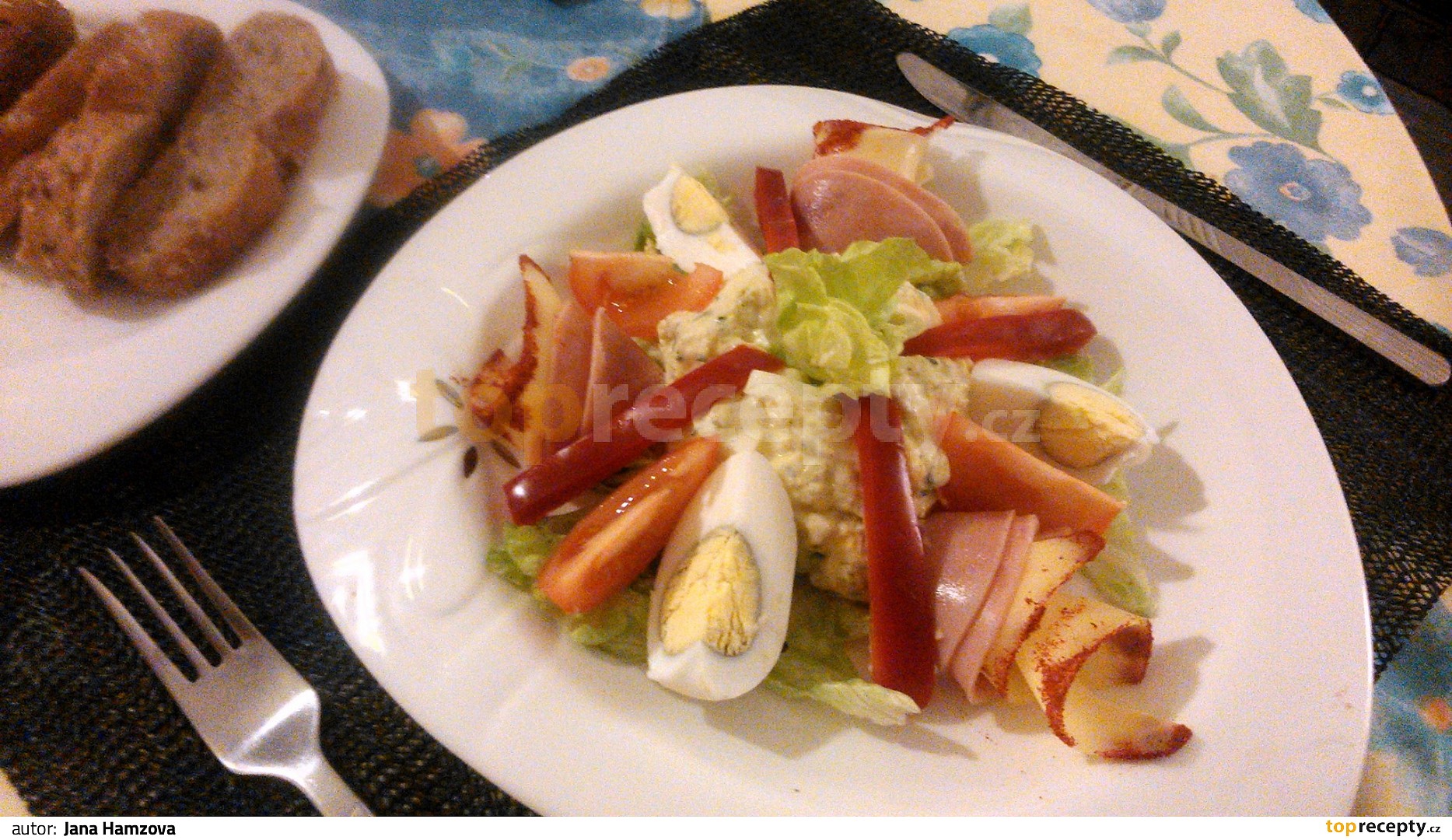 Vajíčkový salát z Moravy recept TopRecepty.cz