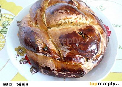 Paska ( mazanec ) z bramborového těsta